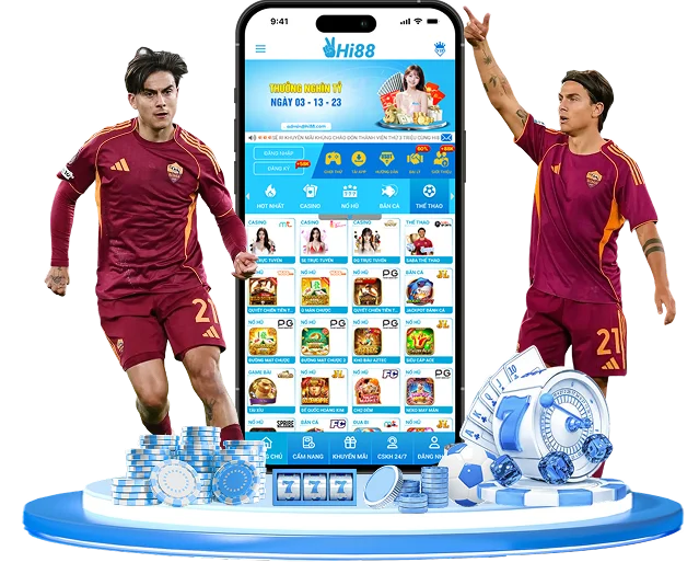 Giao diện Hi88 trên điện thoại di động